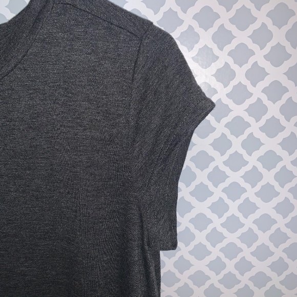 SHEIN Asymmetrical Hem Heathered Tee Dress - Picture 9 of 10